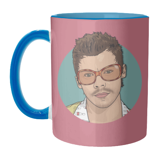 KATTDO Harry sunglasses illustration - unique mug by The Girl Next Draw