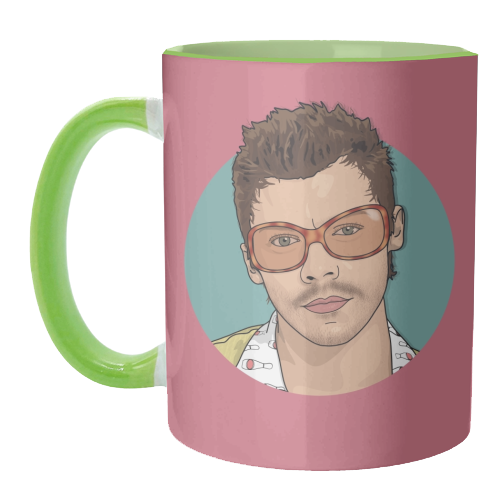 KATTDO Harry sunglasses illustration - unique mug by The Girl Next Draw