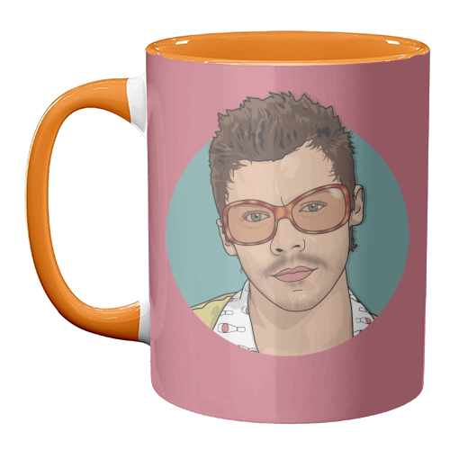 KATTDO Harry sunglasses illustration - unique mug by The Girl Next Draw