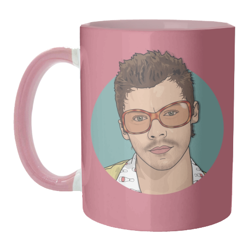 KATTDO Harry sunglasses illustration - unique mug by The Girl Next Draw