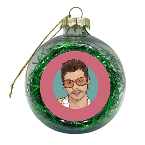 KATTDO Harry sunglasses illustration - xmas bauble by The Girl Next Draw