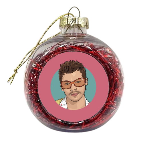 KATTDO Harry sunglasses illustration - xmas bauble by The Girl Next Draw