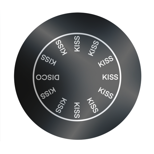 KATTDO in black - Circle Sticker by The Girl Next Draw