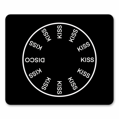 KATTDO in black - mouse mat by The Girl Next Draw