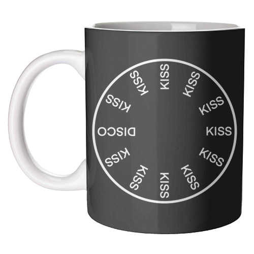 KATTDO in black - unique mug by The Girl Next Draw