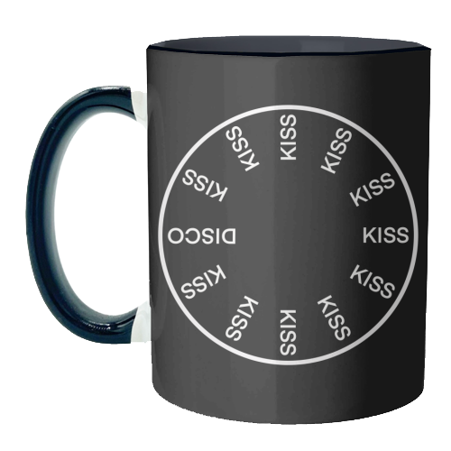 KATTDO in black - unique mug by The Girl Next Draw