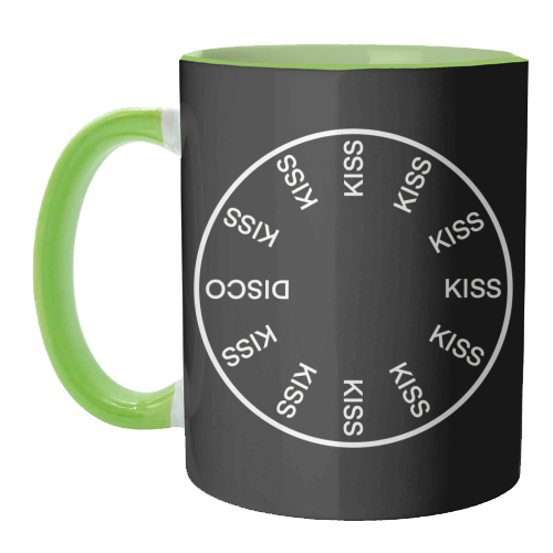 KATTDO in black - unique mug by The Girl Next Draw