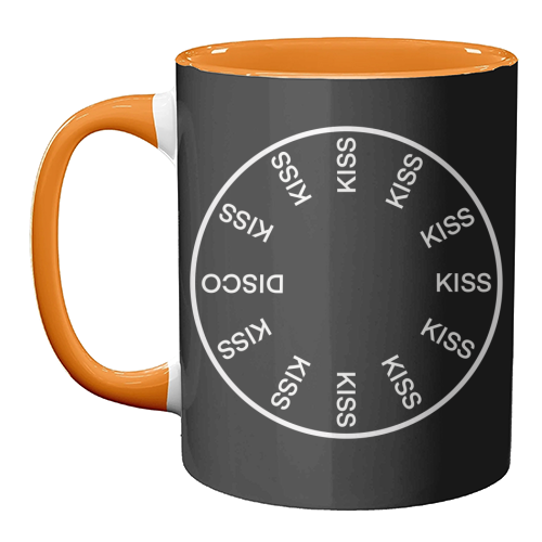 KATTDO in black - unique mug by The Girl Next Draw