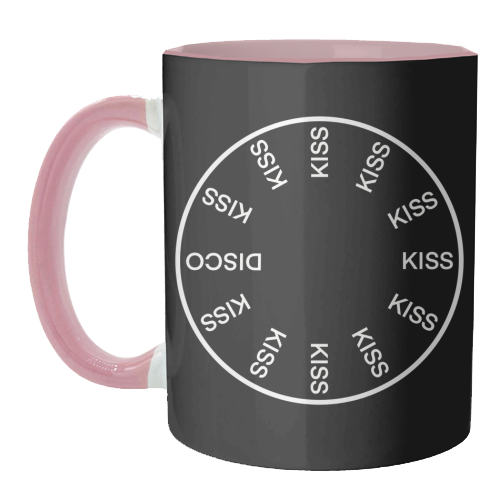 KATTDO in black - unique mug by The Girl Next Draw