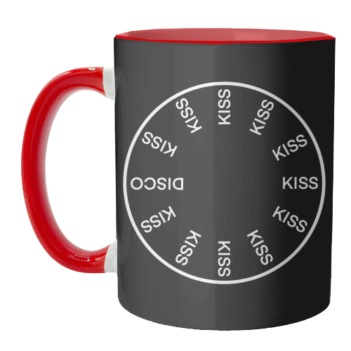 KATTDO in black - unique mug by The Girl Next Draw