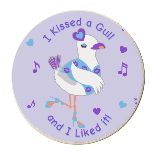 Katy Perry Celebrity Seagull - personalised beer coaster by Rebel Seagull