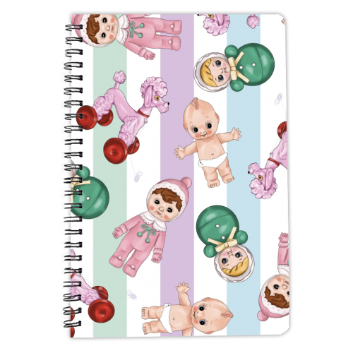 Kawaii Cute Print - personalised A4, A5, A6 notebook by Lucy Elliott