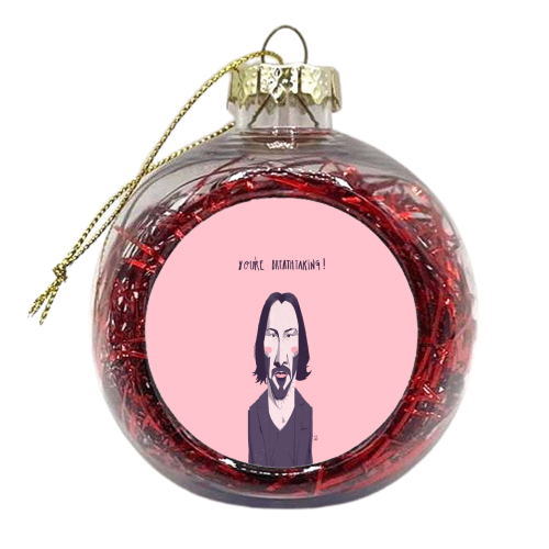 Keanu - xmas bauble by Alexander Jackson