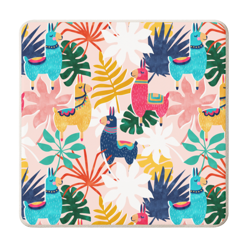 Keep Being Llamazing - personalised beer coaster by Uma Prabhakar Gokhale