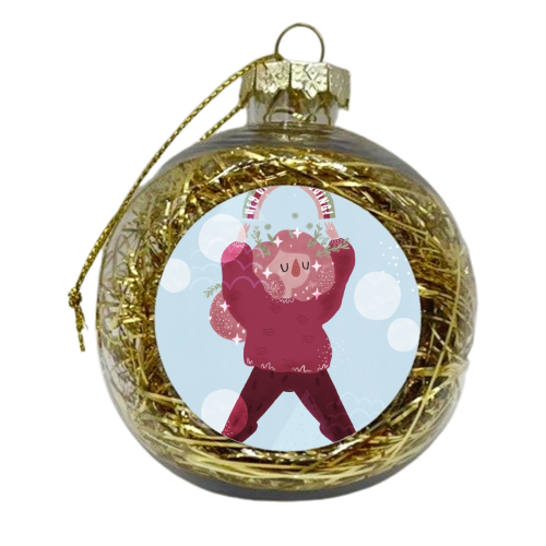 Keep Going - xmas bauble by Alice Palazon