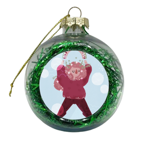 Keep Going - xmas bauble by Alice Palazon