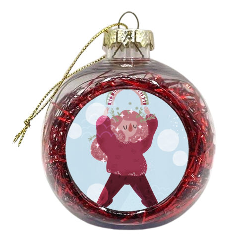 Keep Going - xmas bauble by Alice Palazon