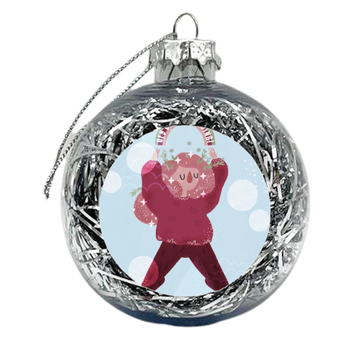 Keep Going - xmas bauble by Alice Palazon