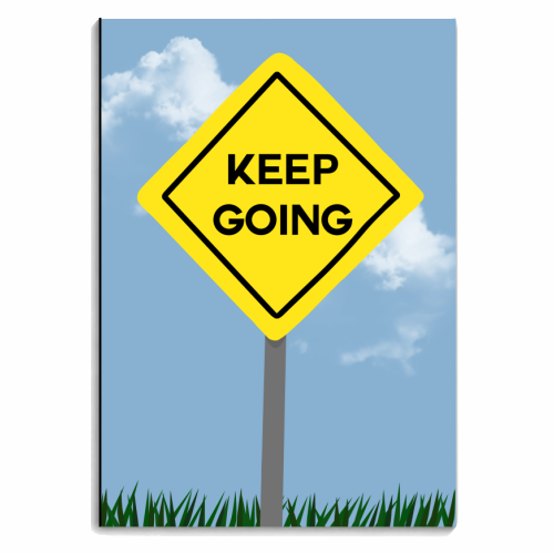Keep Going - personalised A4, A5, A6 notebook by Pink and Pip