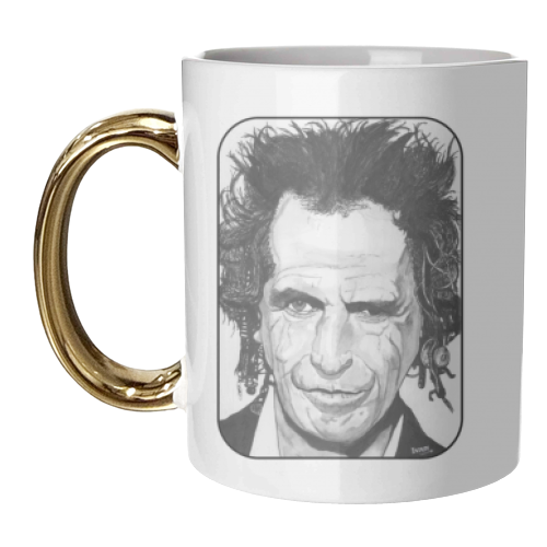 Keith Richards - STONED - unique mug by Ivan Picknell