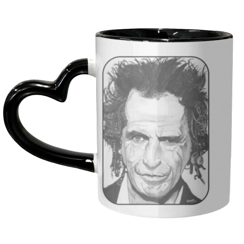Keith Richards - STONED - unique mug by Ivan Picknell