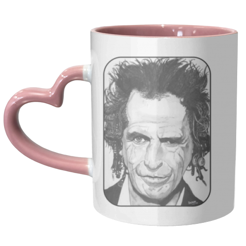 Keith Richards - STONED - unique mug by Ivan Picknell