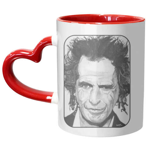 Keith Richards - STONED - unique mug by Ivan Picknell