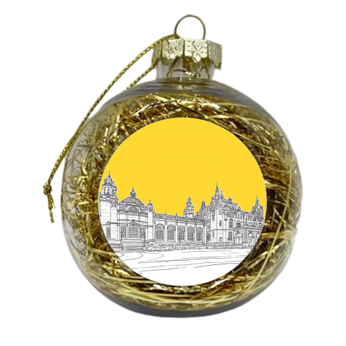 Kelvingrove Art Gallery & Museum, Glasgow (Scotland) - Yellow Colour Pop - xmas bauble by Adam Regester