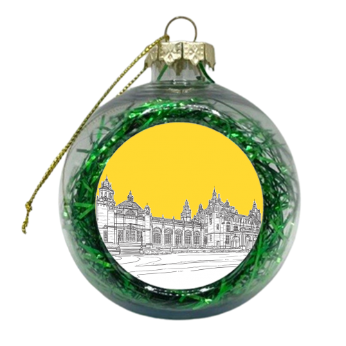 Kelvingrove Art Gallery & Museum, Glasgow (Scotland) - Yellow Colour Pop - xmas bauble by Adam Regester