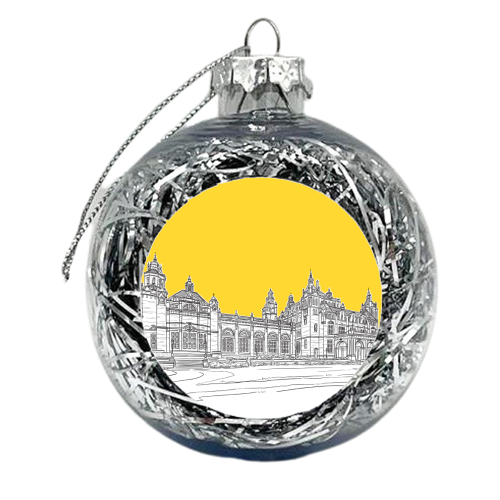 Kelvingrove Art Gallery & Museum, Glasgow (Scotland) - Yellow Colour Pop - xmas bauble by Adam Regester