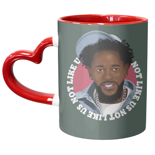Kendrick Lamar Not Like Us - unique mug by Pink and Pip