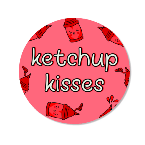 Ketchup Kisses | Tomato Sauce Lover | Cute - Magnet by Lisa Wardle