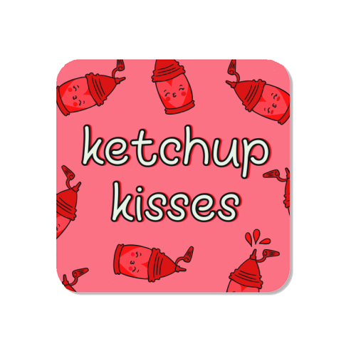 Ketchup Kisses | Tomato Sauce Lover | Cute - Magnet by Lisa Wardle