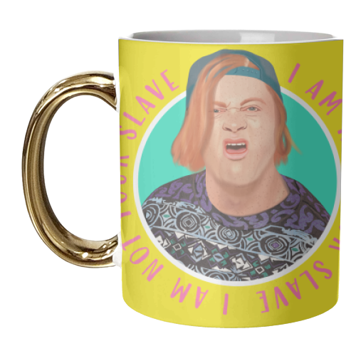 KEVIN - I AM NOT YOUR SLAVE - unique mug by AbiGoLucky