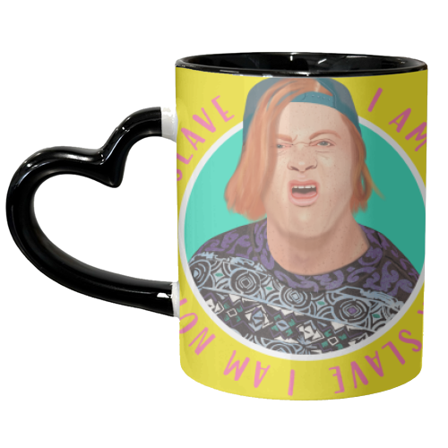 KEVIN - I AM NOT YOUR SLAVE - unique mug by AbiGoLucky