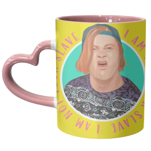 KEVIN - I AM NOT YOUR SLAVE - unique mug by AbiGoLucky