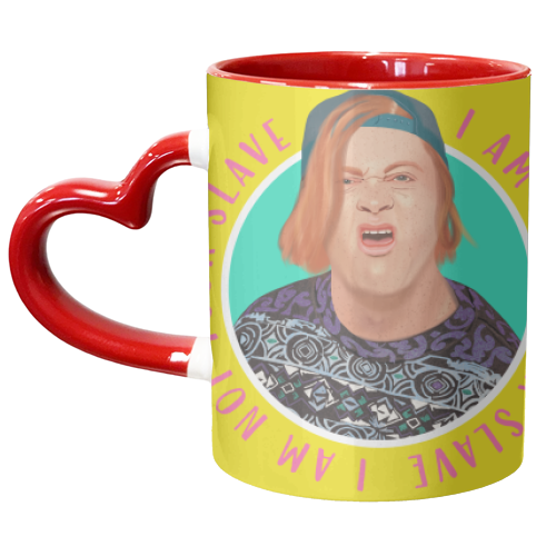 KEVIN - I AM NOT YOUR SLAVE - unique mug by AbiGoLucky