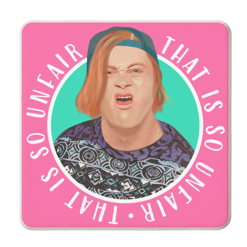KEVIN - THAT IS SO UNFAIR - personalised beer coaster by AbiGoLucky