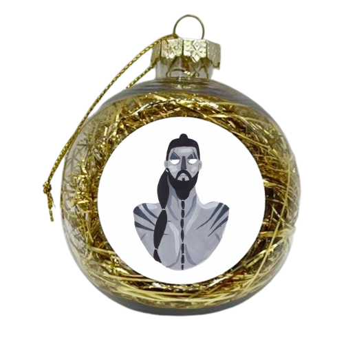 Khal Drogo - xmas bauble by Louisa kewell