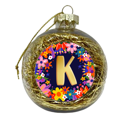 KICKING K - xmas bauble by Nichola Cowdery