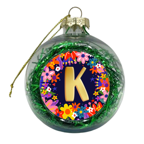 KICKING K - xmas bauble by Nichola Cowdery