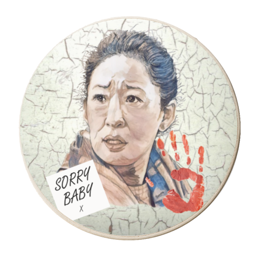 Killing Eve Theme 2 - Eve - personalised beer coaster by Ivan Picknell