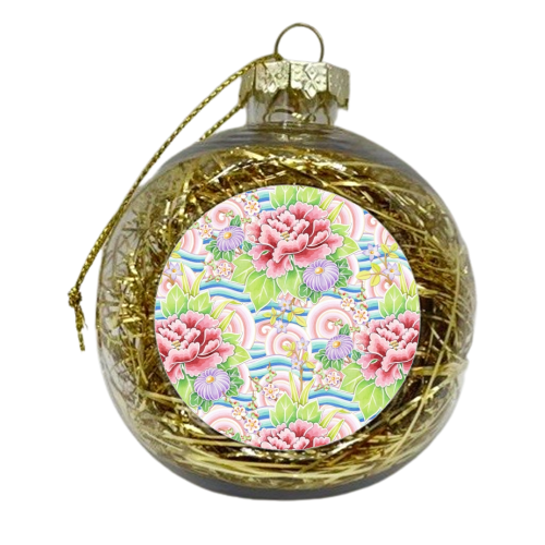 Kimono Bouquet - xmas bauble by Patricia Shea