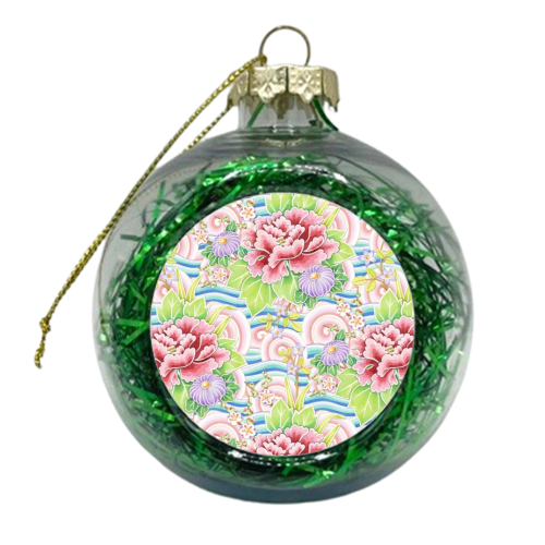 Kimono Bouquet - xmas bauble by Patricia Shea