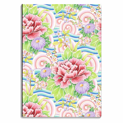 Kimono Bouquet - personalised A4, A5, A6 notebook by Patricia Shea