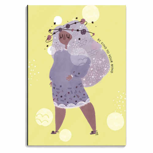 Kind To Your Mind - personalised A4, A5, A6 notebook by Alice Palazon