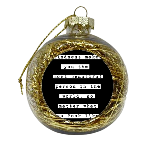 Kindness - xmas bauble by Pink and Pip