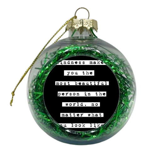 Kindness - xmas bauble by Pink and Pip