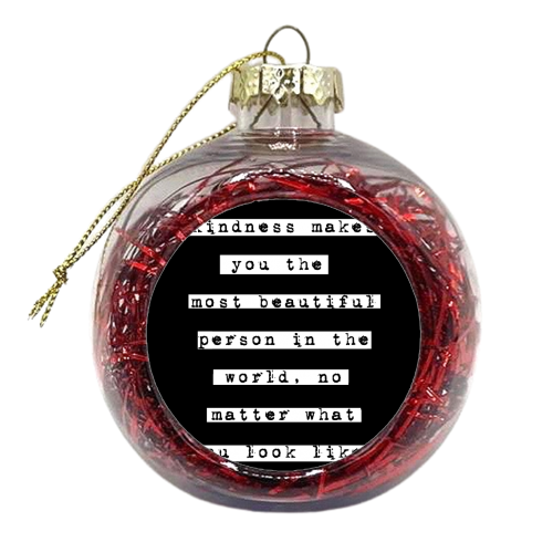 Kindness - xmas bauble by Pink and Pip
