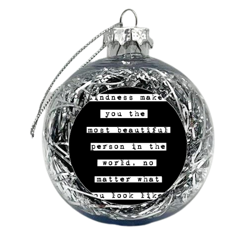 Kindness - xmas bauble by Pink and Pip
